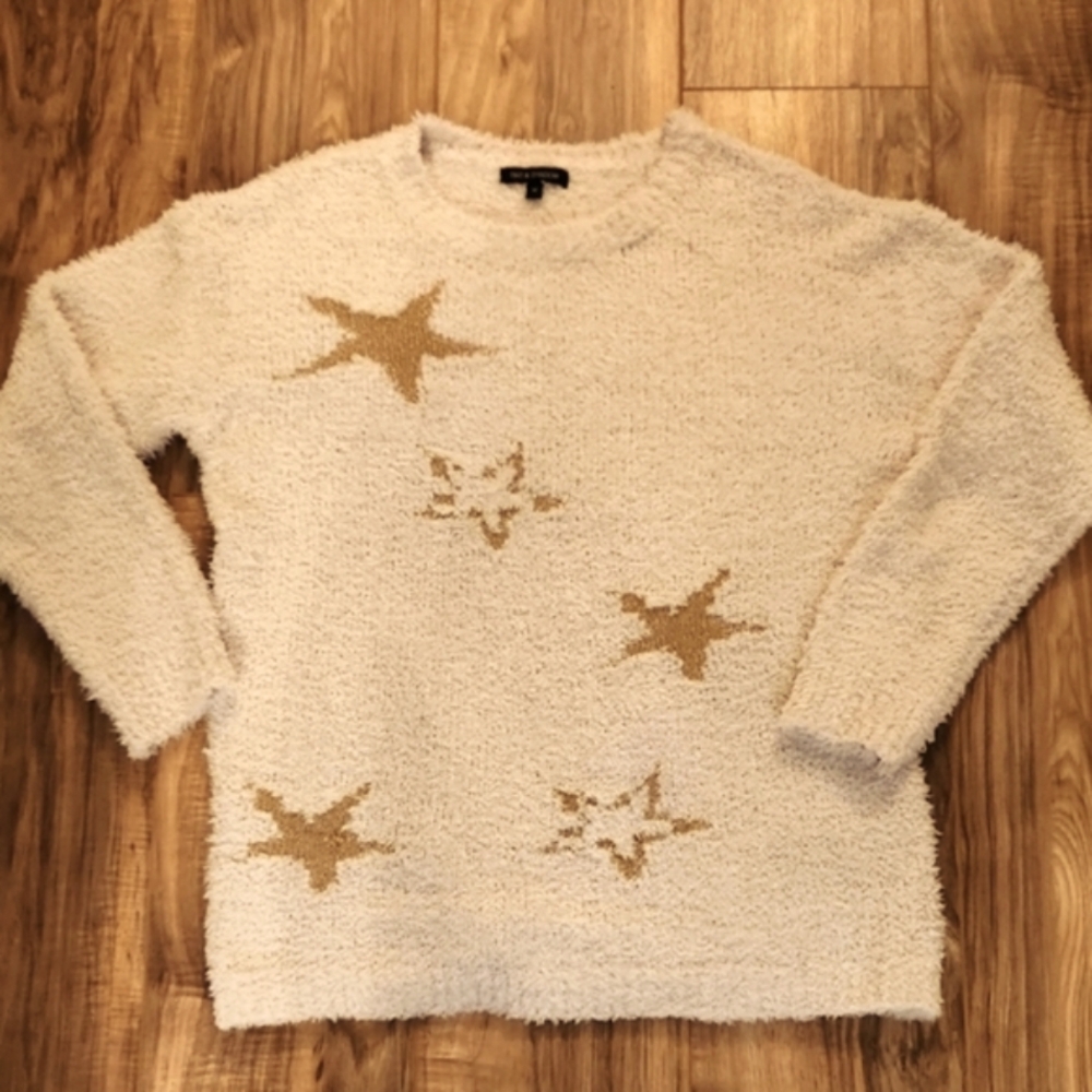 Women's Cream Star Sweater